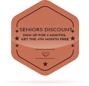 Seniors Discount badge